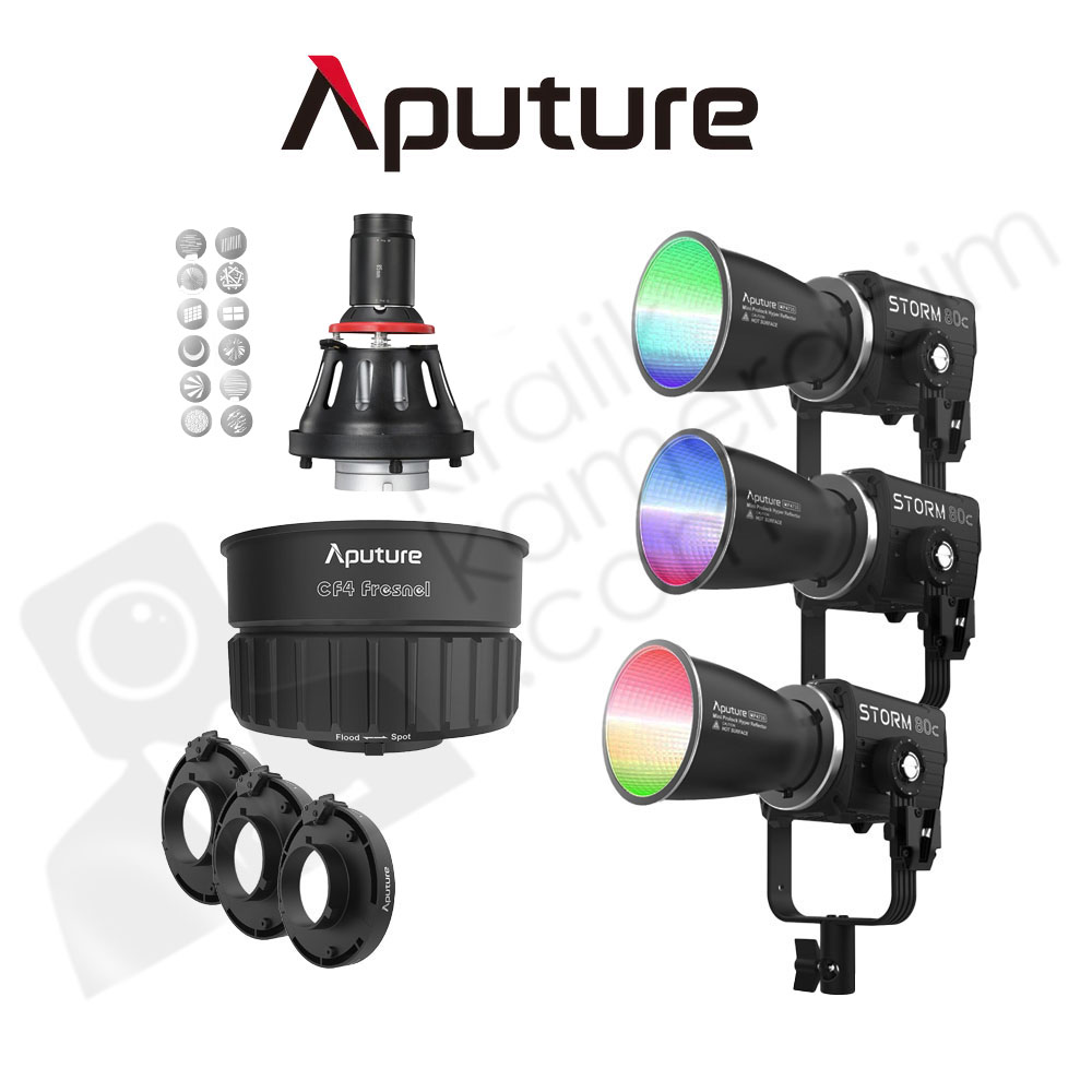 Kiralık Aputure Storm 80c RGB 3'lü LED SET | Kiralık Kameracım